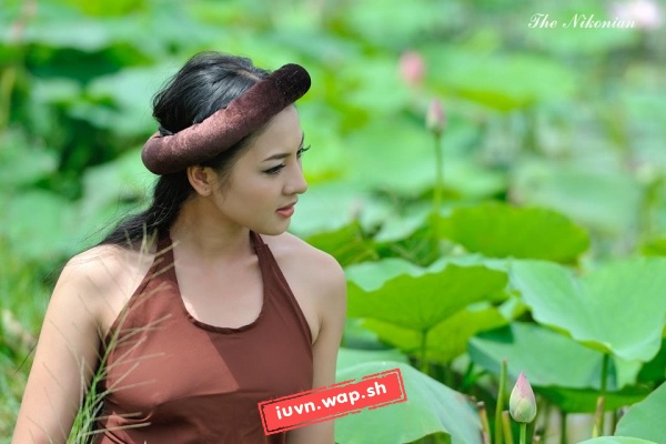 Bộ ảnh Thái Nhã Vân bên cánh đồng sen.